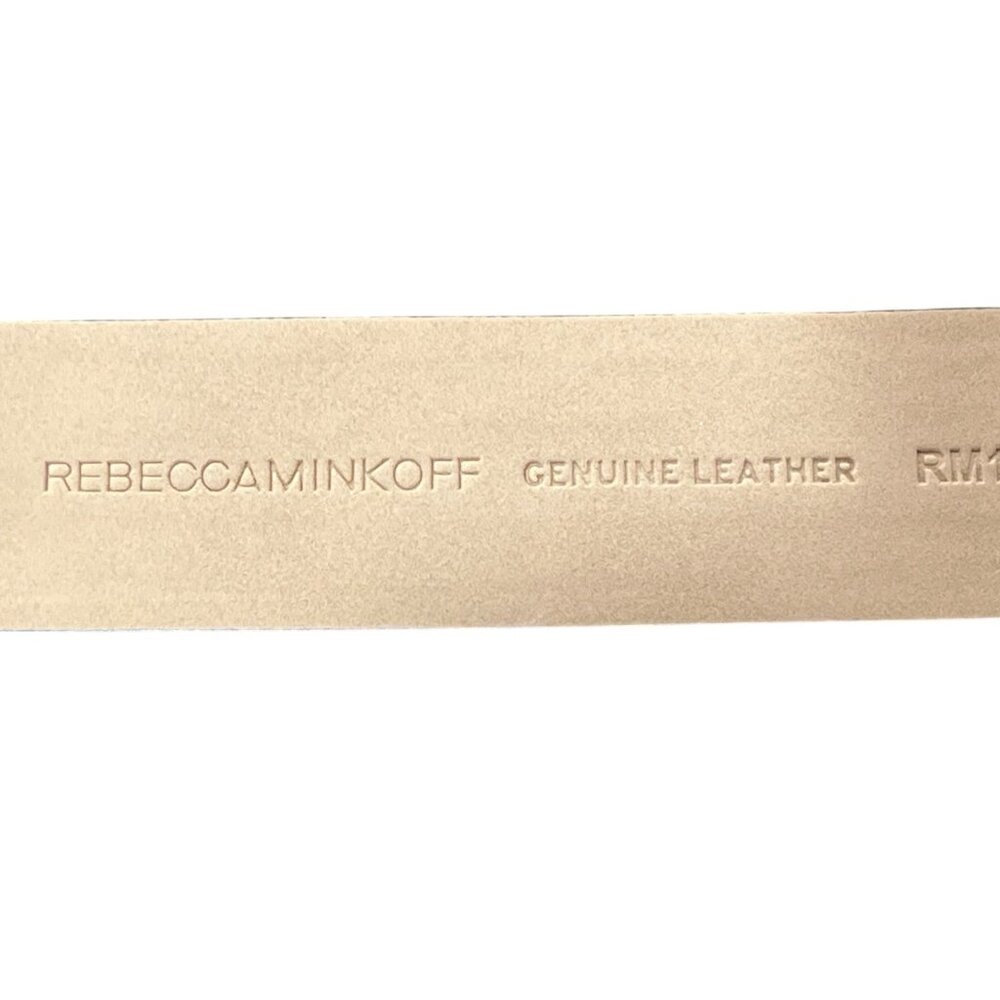Rebecca Minkoff Genuine Leather Floral Embossed Belt With Gold Buckle Womens XL - Picture 5 of 6